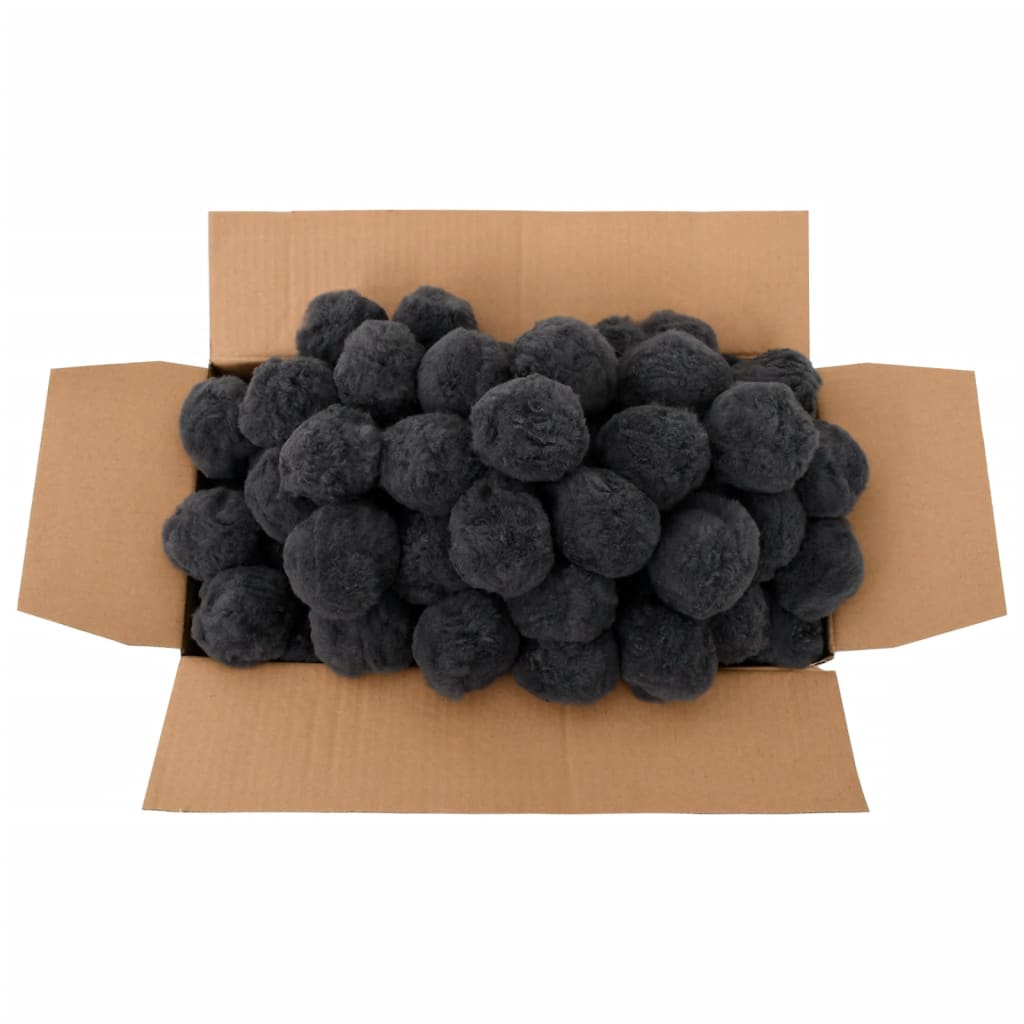 vidaXL Zwembadfilterbol geurverwijderend 700 g polyetheen zwart