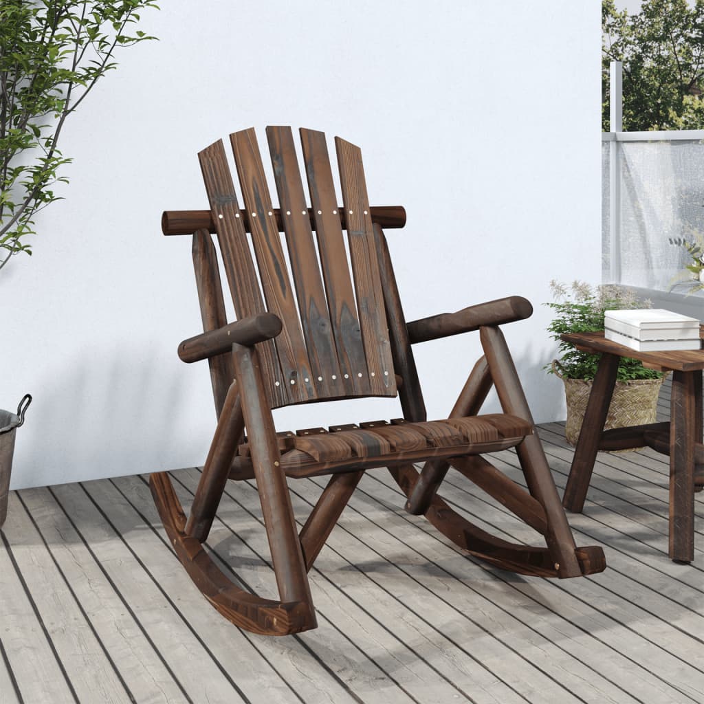 Photos - Garden Furniture VidaXL Garden Rocking Chair 69x96x101 cm Solid Wood Spruce 