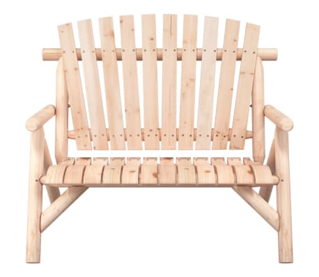 vidaXL Banc de jardin &agrave; 2 places 119x85x98 cm bois massif d'&eacute;pic&eacute;a