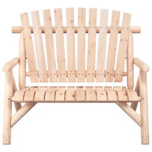vidaXL Banc de jardin &agrave; 2 places 119x85x98 cm bois massif d'&eacute;pic&eacute;a