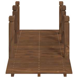 Zahradní můstek se zábradlím 150x67x56 cm masivní smrkové dřevo - obrázek 4