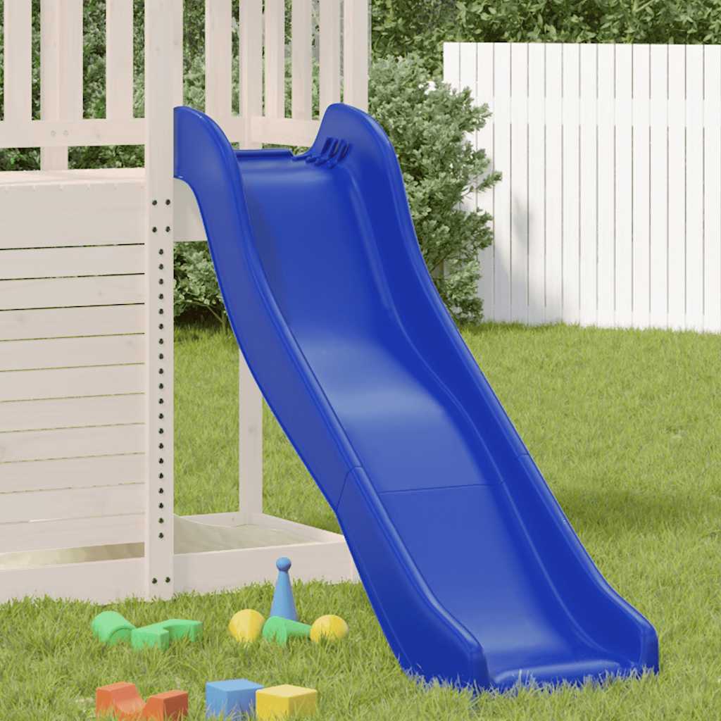 vidaXL Kinderglijbaan 174x38 cm polypropeen blauw afbeelding