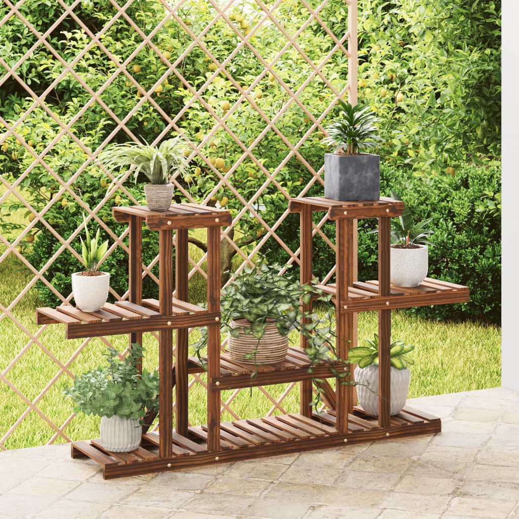 vida XL Blumenständer 110x 25x 73 cm Massivholz Tanne