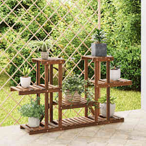 Stojalo za rastline 110x25x73 cm trden les jelke