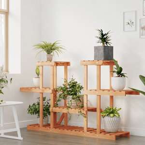 vidaXL Support &agrave; fleurs 110x25x73 cm bois massif de sapin