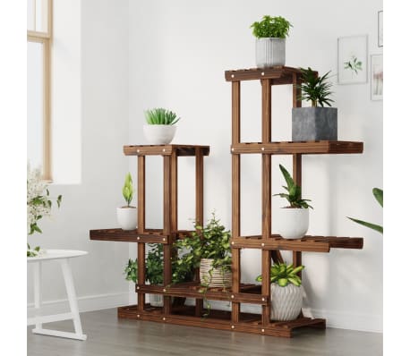 vidaXL Suport pentru flori, 95x25x96 cm, lemn masiv de brad