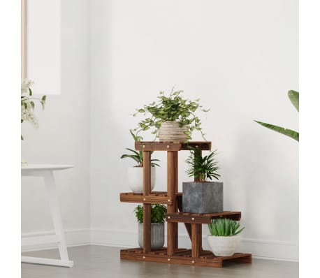 vidaXL Blumenst&auml;nder 58x25x51 cm Massivholz Tanne