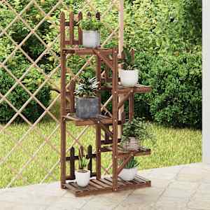 Stojalo za rastline 60x25x130 cm trden les jelke