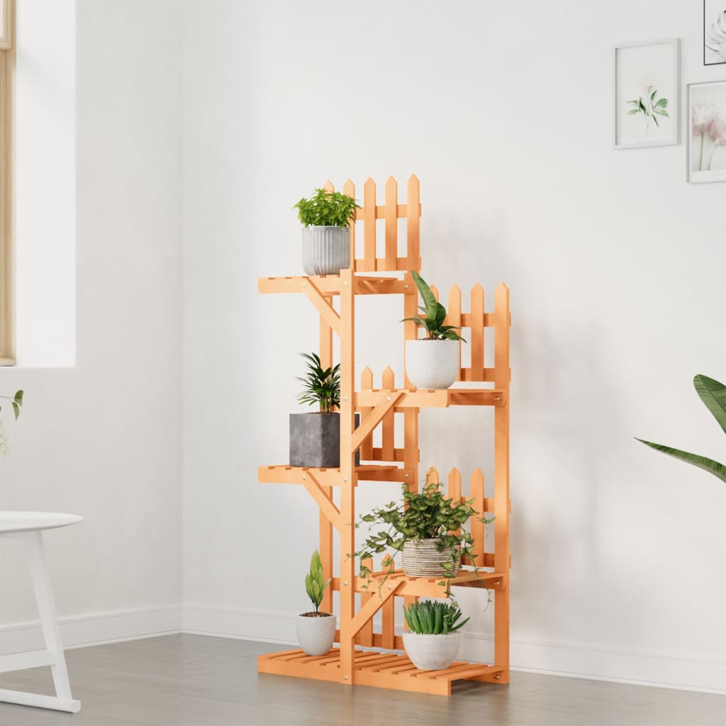 vidaXL Stojan na kvetiny 60x25x130 cm masívna jedľa