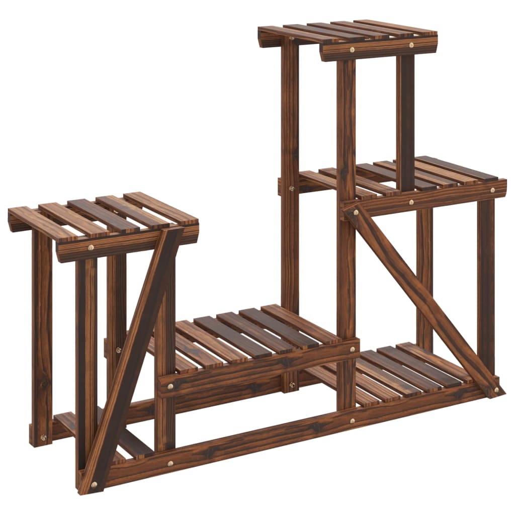 vidaXL Stojan na kvetiny 90x25x73,5 cm masívna jedľa