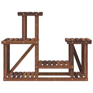 Stojan na květiny 90 x 25 x 73,5 cm masivní jedlové dřevo - obrázek 4
