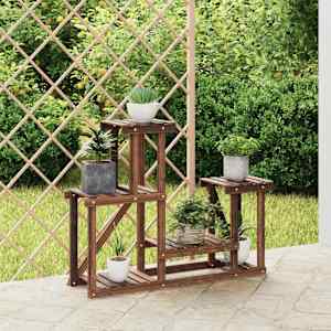 Stojalo za rastline 90x25x73,5 cm trden les jelke