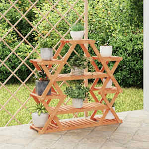 Stojalo za rastline 110x25x105 cm trden les jelke