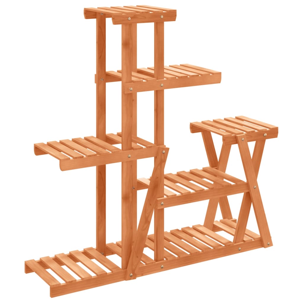vidaXL Stojan na květiny 95 x 25 x 96 cm masivní jedlové dřevo