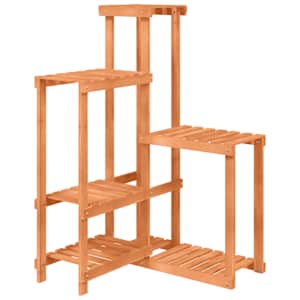 Stojan na květiny 62,5x61,5x101,5 cm masivní jedlové dřevo - obrázek 2