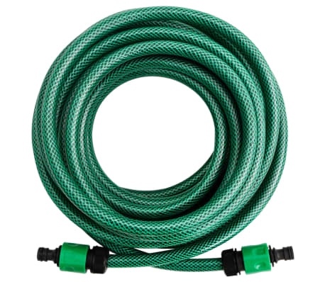 vidaXL baseina &scaron;ļūtene, zaļa, 20 m, PVC