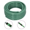 vidaXL aiavoolik koos kinnituskomplektiga, roheline, 0,5" 10 m PVC