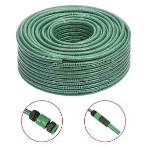 Zahradní hadice se sadou koncovek zelená 0,5" 100 m PVC