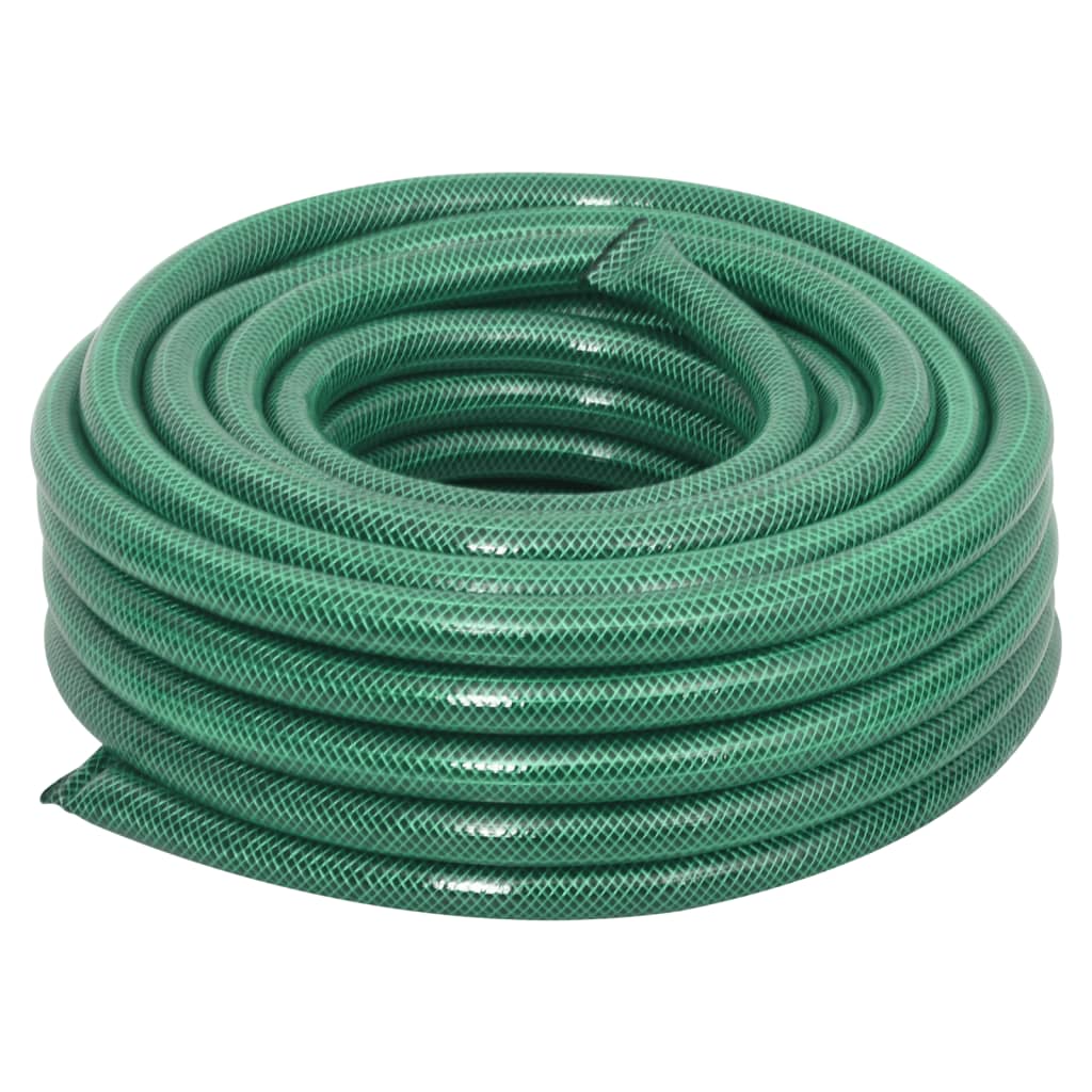 Furtun de grădină cu set de racorduri, verde, 10 m, PVC