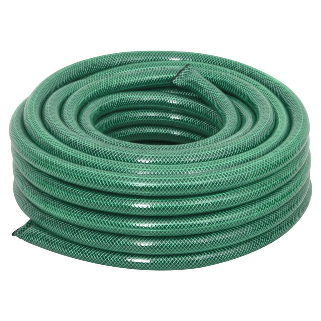 Furtun de grădină cu set de racorduri, verde, 0,9″, 20 m, PVC