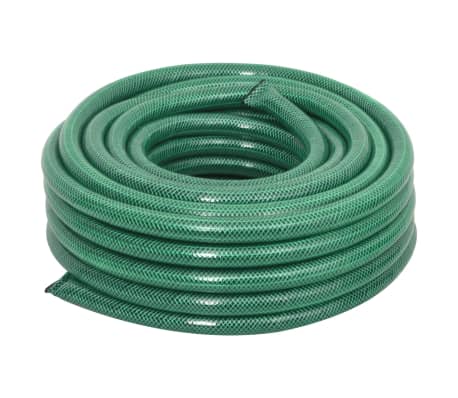 vidaXL Tuinslang met koppelingsset 0,9'' 100 m PVC groen