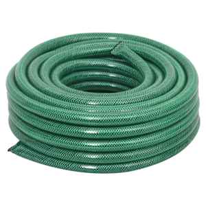 vidaXL Tuinslang met koppelingsset 0,9'' 100 m PVC groen