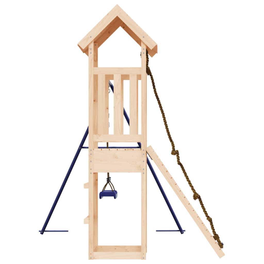  Hrací domček s lezeckou stenou a hojdačkou masívna borovica