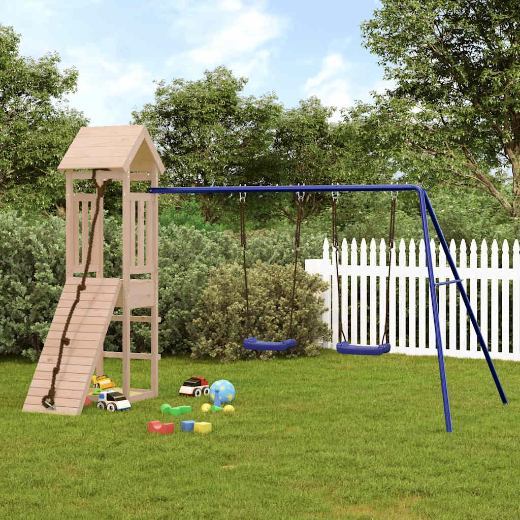 vida XL Spielturm Massivholz Kiefer