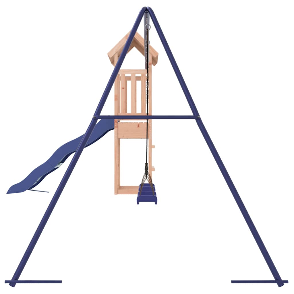 Playhouse with Slide Swings Outdoor Playground Equipment Climbing Frame vidaXL - Picture 8 of 19