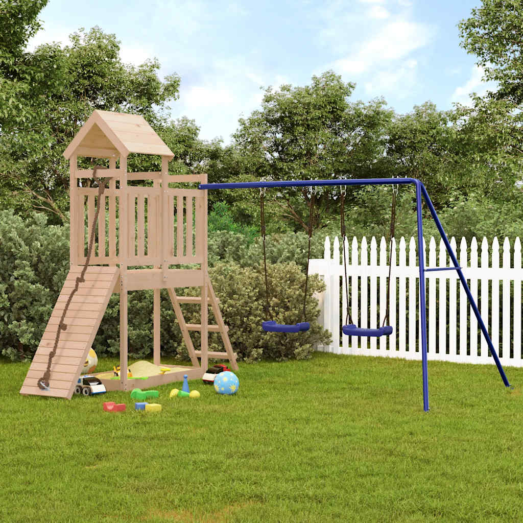vida XL Spielturm Massivholz Kiefer