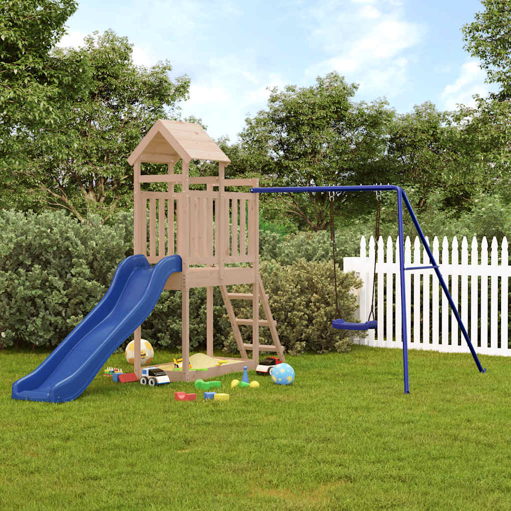 vida XL Spielturm Massivholz Kiefer