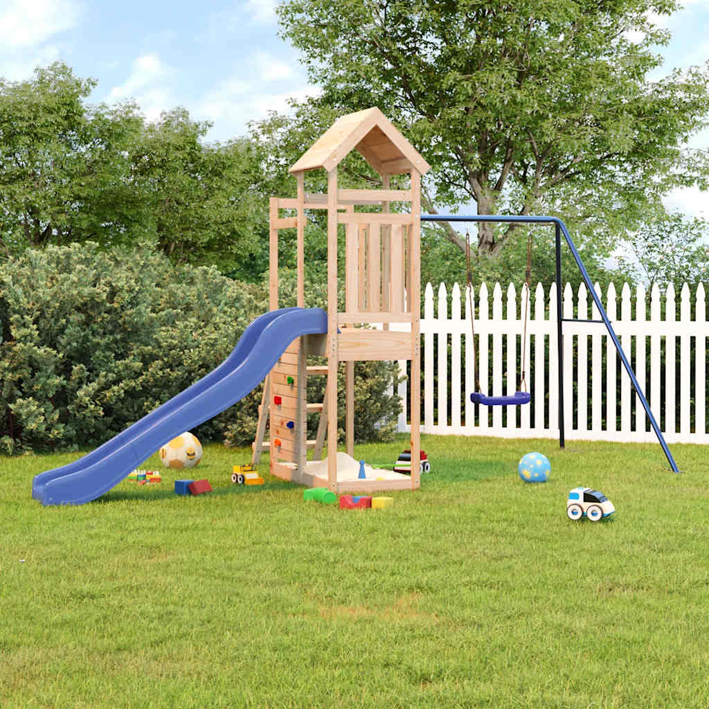 vida XL Spielturm Massivholz Kiefer