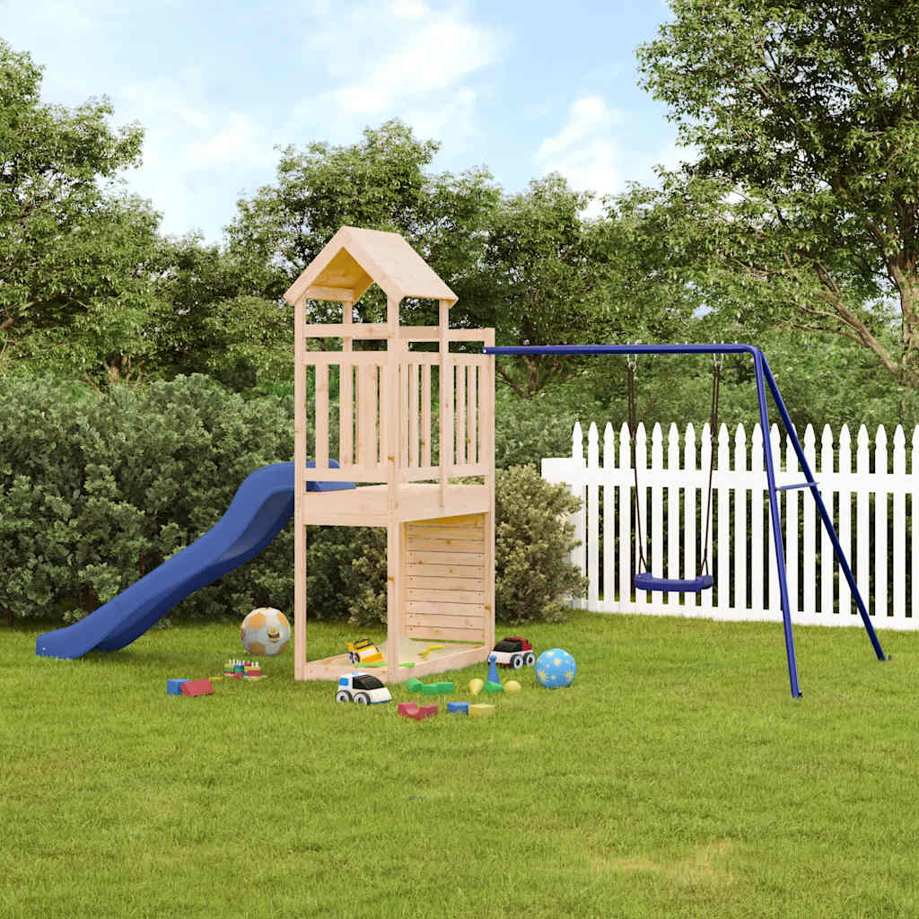 vidaXL Spielturm Massivholz Kiefer
