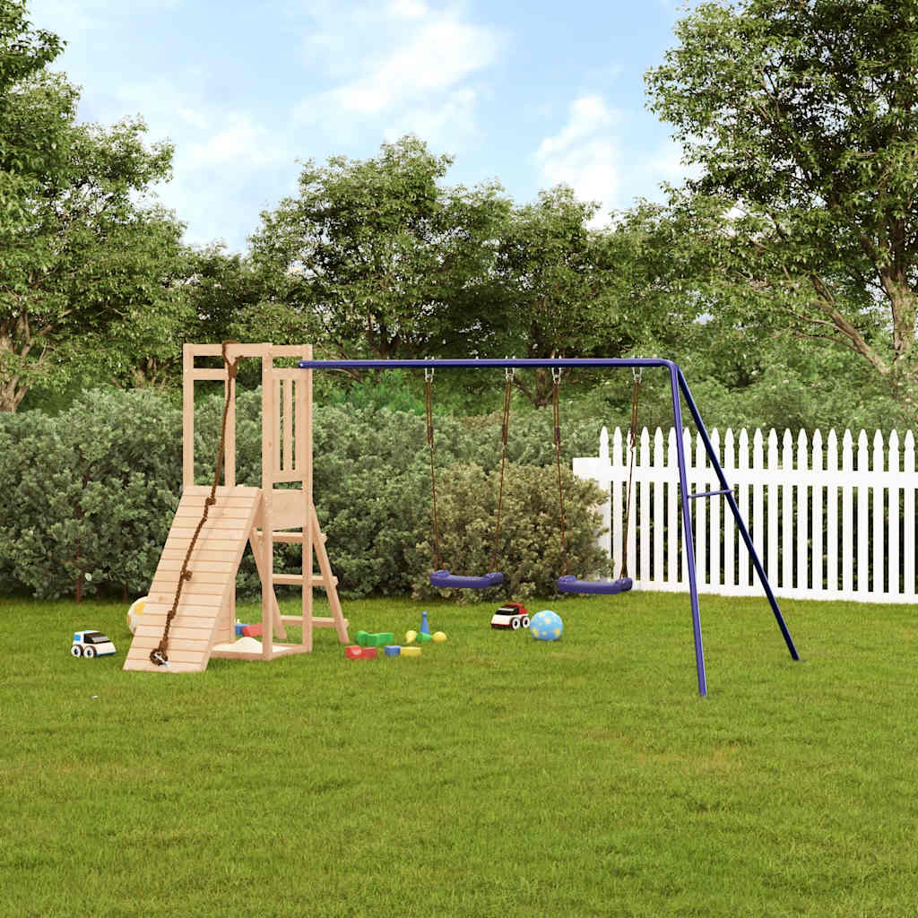 vida XL Spielturm Massivholz Kiefer