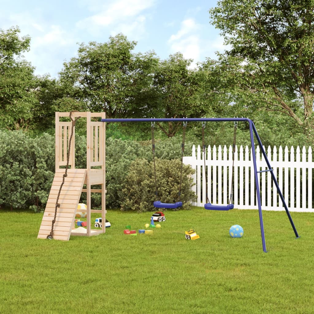 vida XL Spielturm Massivholz Kiefer