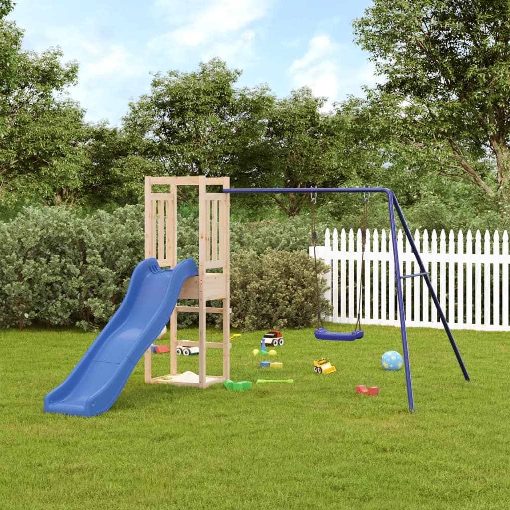 vida XL Spielturm Massivholz Kiefer