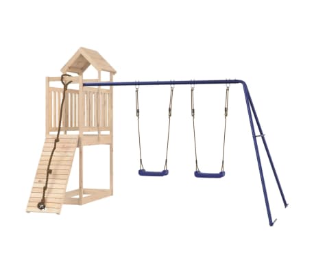 vidaXL Lauko žaidimų aik&scaron;telės komplektas, pu&scaron;ies medienos masyvas