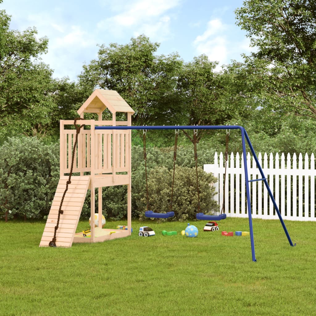 vida XL Spielturm Massivholz Kiefer
