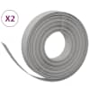 vidaXL aiapiirded 2 tk, hall, 10 m, 10 cm, pol&uuml;et&uuml;leen
