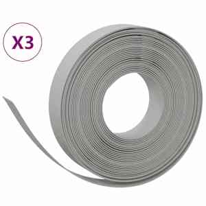 Travní lemy 3 ks šedé 10 m 10 cm polyethylen - obrázek 2