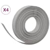 vidaXL aiapiirded 4 tk, hall, 10 m, 10 cm, pol&uuml;et&uuml;leen