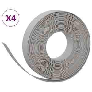 Travní lemy 4 ks šedé 10 m 10 cm polyethylen - obrázek 2