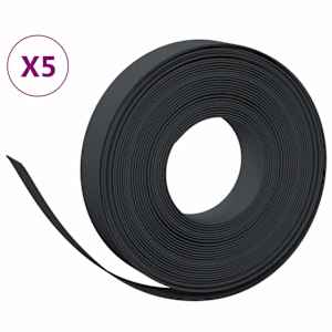 Travní lemy 5 ks černé 10 m 10 cm polyethylen - obrázek 2