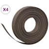 vidaXL aiapiirded 4 tk, pruun, 10 m, 10 cm, pol&uuml;et&uuml;leen