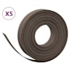 vidaXL aiapiirded 5 tk, pruun, 10 m, 10 cm, pol&uuml;et&uuml;leen
