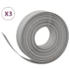 vidaXL aiapiirded 3 tk, hall, 10 m, 15 cm, pol&uuml;et&uuml;leen