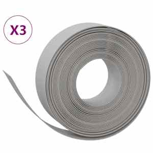 Travní lemy 3 ks šedé 10 m 15 cm polyethylen - obrázek 2