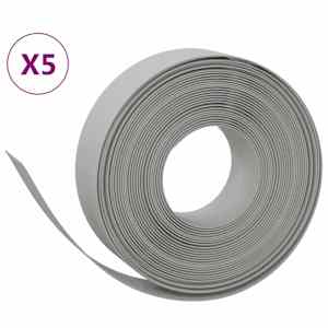 Travní lemy 5 ks šedé 10 m 15 cm polyethylen - obrázek 2