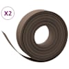 vidaXL aiapiirded 2 tk, pruun, 10 m, 15 cm, pol&uuml;et&uuml;leen