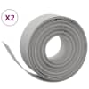 vidaXL aiapiirded 2 tk, hall, 10 m, 20 cm, pol&uuml;et&uuml;leen